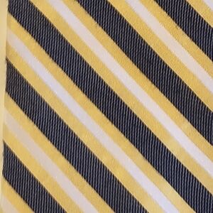 Yellow and Black Striped Men's Tie